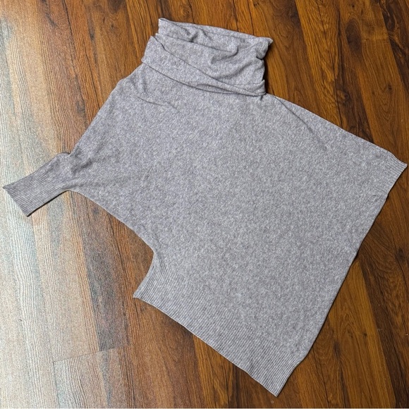 Vintage Purple Italian Turtleneck Asymmetrical Sweater - Picture 1 of 8